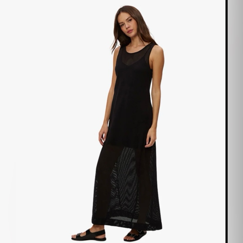 Michael  Stars Black Sleeveless Maxi Dress - S black , NWOT, cottons
 Spandex